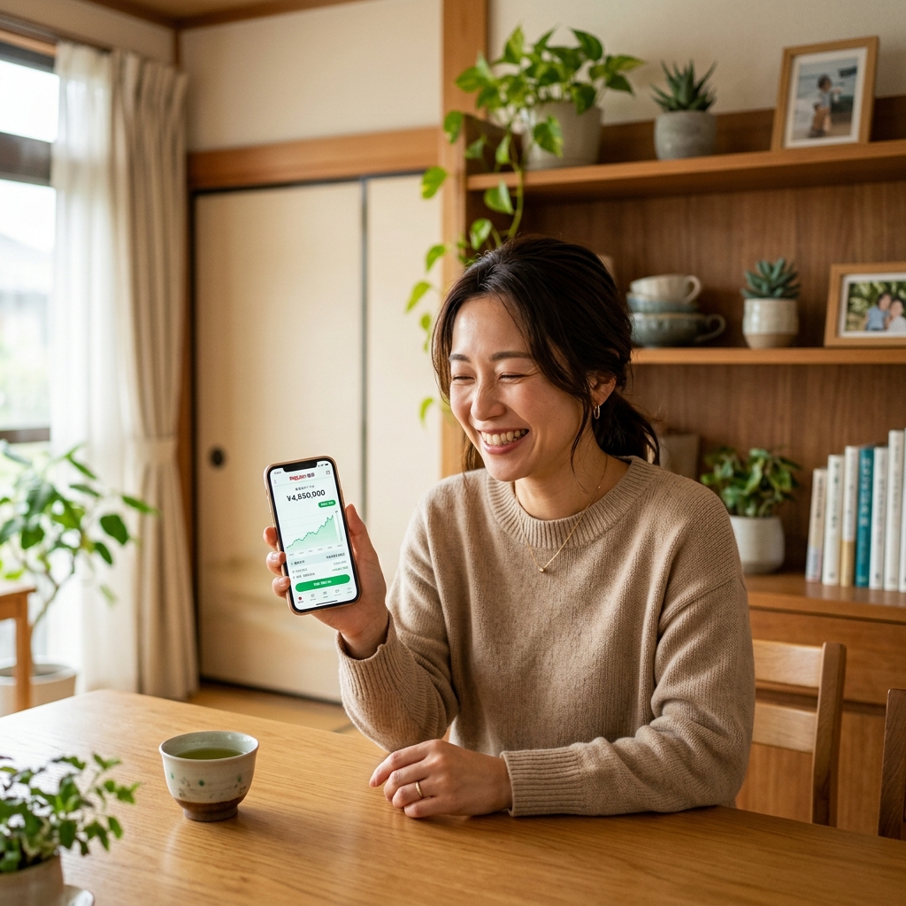 安心する日本人女性